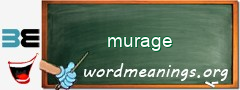 WordMeaning blackboard for murage